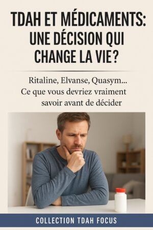 TDAH et les médicaments comme méthylphénidate ritaline quasym et elvense ; guide