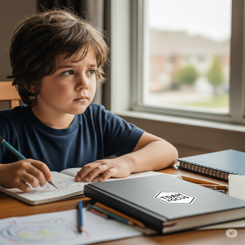 On imagine une image montrant une activité ludique, une fiche ou un outil visuel (comme une "roue de la colère" ou des cartes émotions) qu'un enfant peut utiliser.