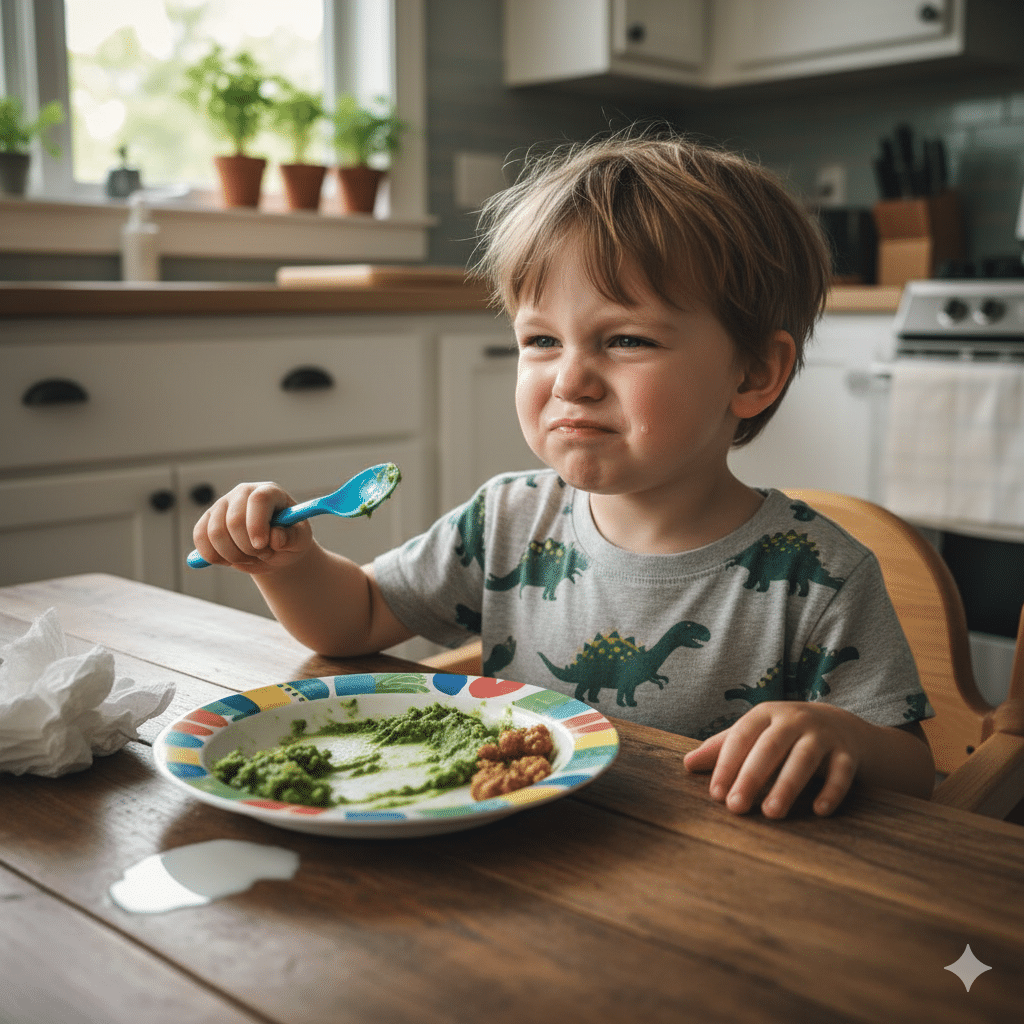 Difficultés alimentaires chez les enfants neurodivergents, y compris le TDAH.
