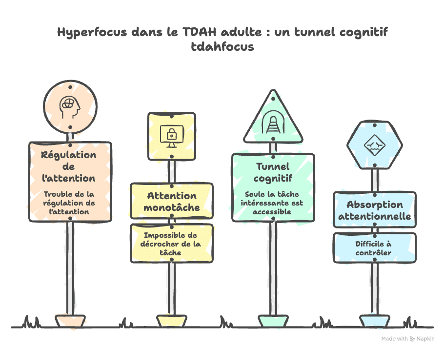 infographie hyperfocus tdah