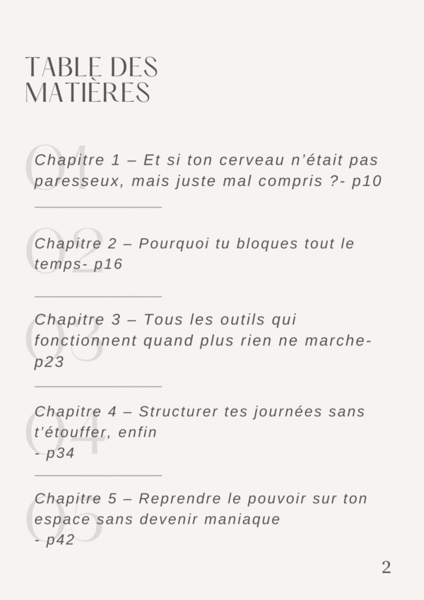ebook organisation tdah Outil planning TDAH sous forme de tableau Tipi pour structurer visuellement sa journée, réduire le chaos et améliorer la concentration.