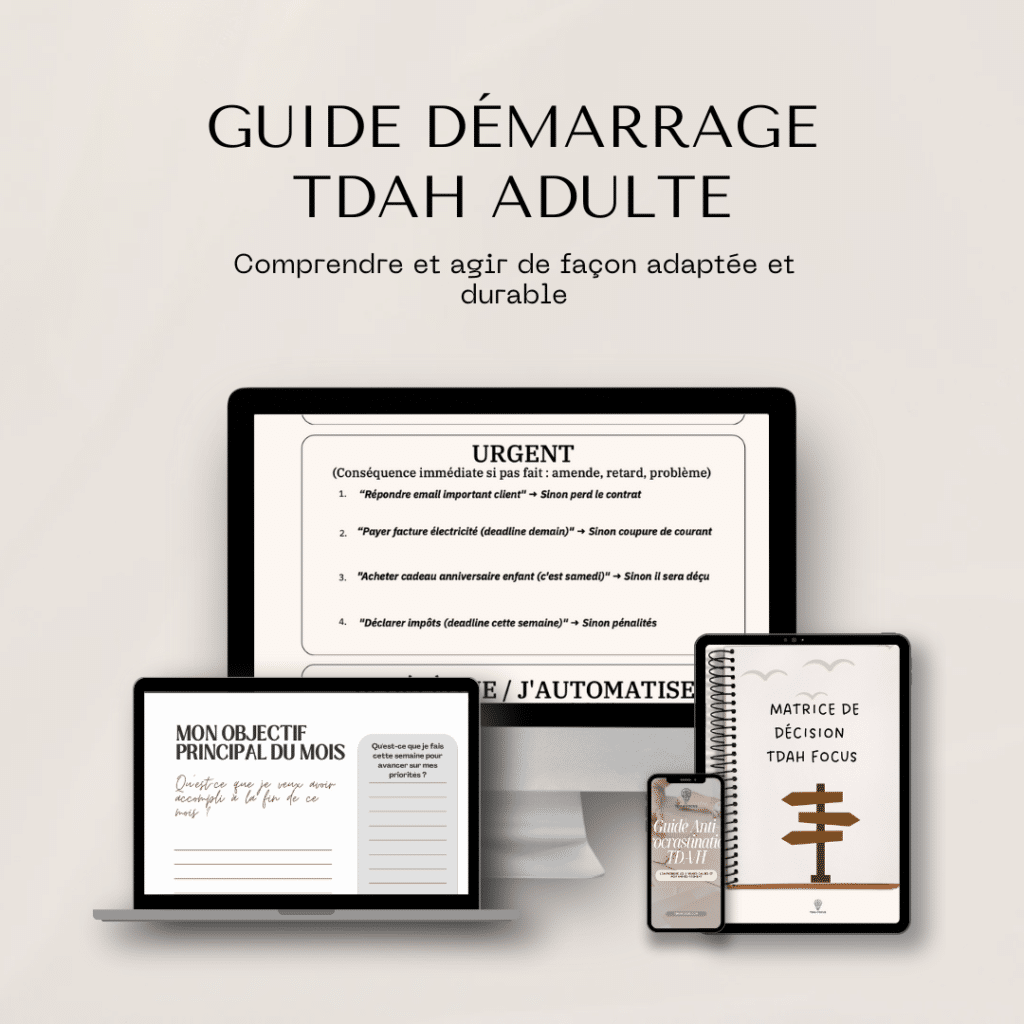 Méthode reprendre sa vie en main, TDAH, adultes, organisation, gestion des émotions, comorbidités, santé, sport.