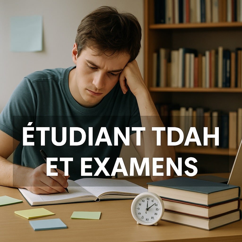 etudiant tdah et examen et bac ethode de travail