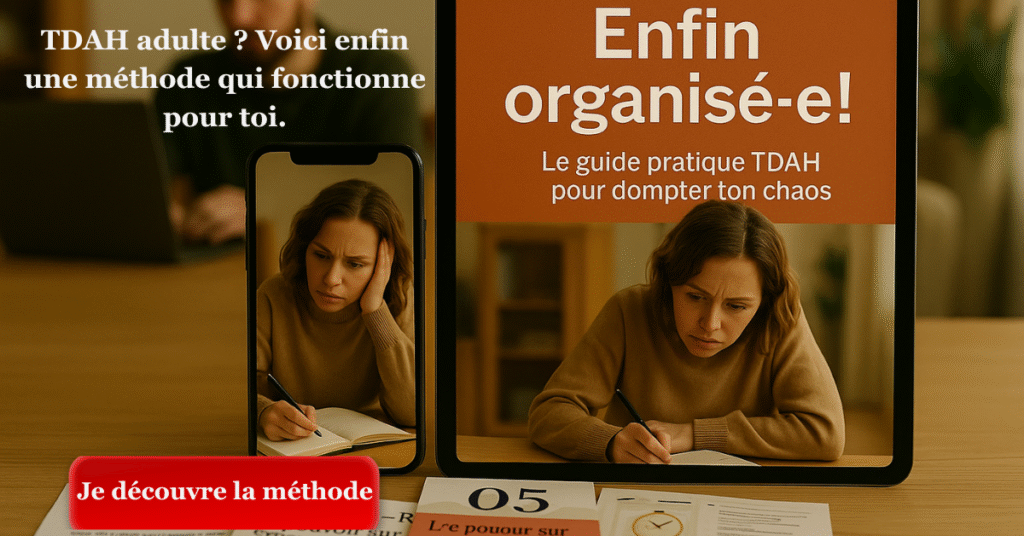 guide tdah adulte outils organisation gestion temps crise colere impulsivite procrastination et fatigue chronique