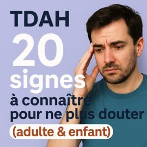 20 signes tdah trouble de l'attention avec hyperactivité ou sans