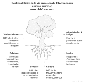 defis tdah difficulté de vie et dossier mdph avec projet de vie
