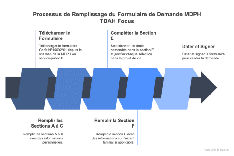 mdph tdah remplir document