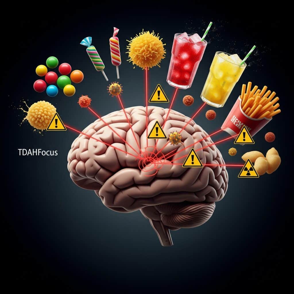 additifs et colorants cachés. Danger pour le cerveau ? TDAHFocus.