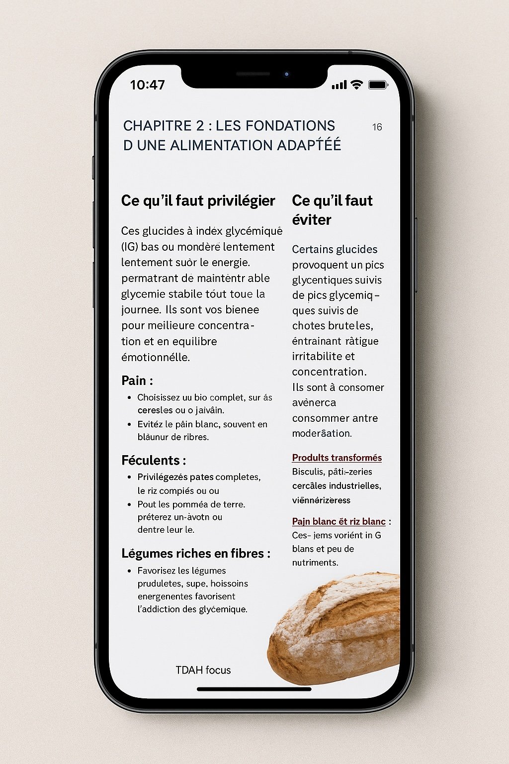 Outil imprimable TDAH adulte – routine visuelle collée sur frigo