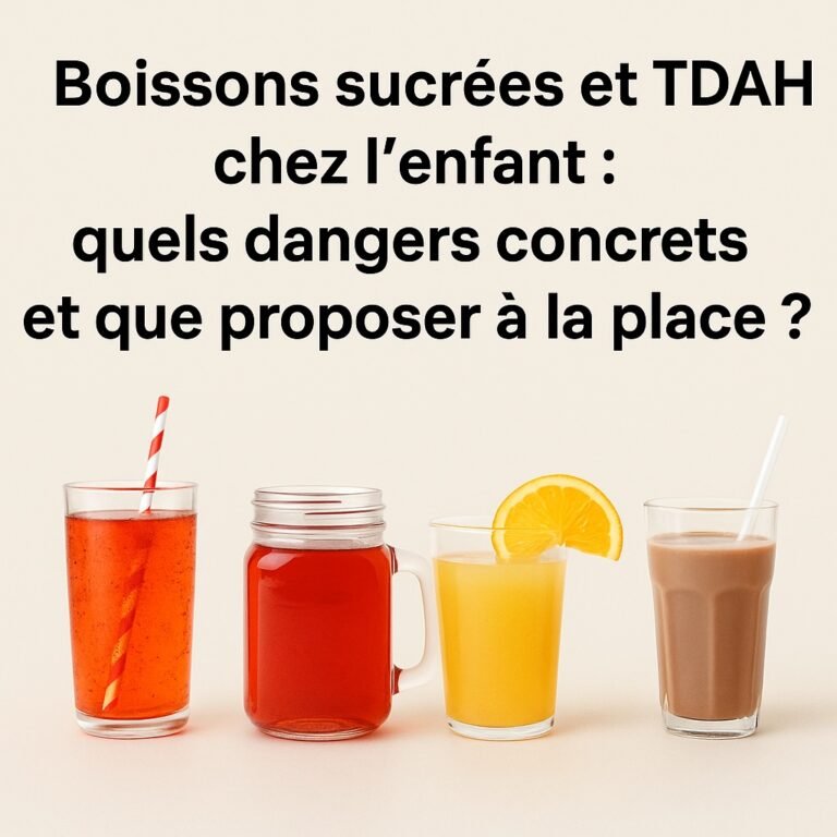 tdah boisson sucré hyperactivité enfant coca jus