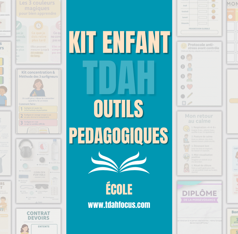 outils fiches tdah pégagogiques école maison enfant tdah telecharger pdf