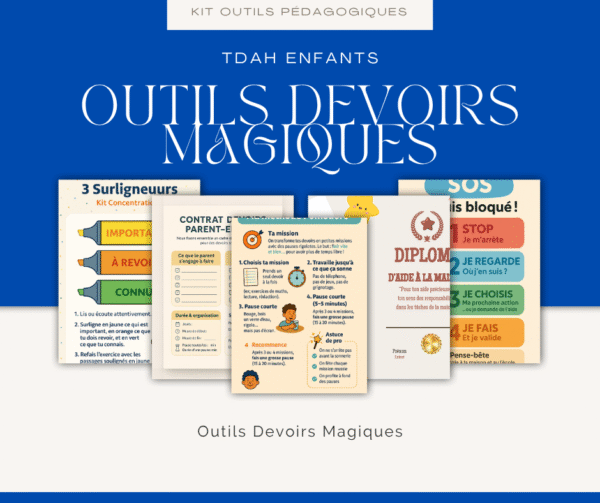 Kit pédagogique – La Boîte à Outils École-Maison TDAH (PDF) : Plus de 100 outils pratiques pour enfants TDAH et difficultés scolaires – Image 6