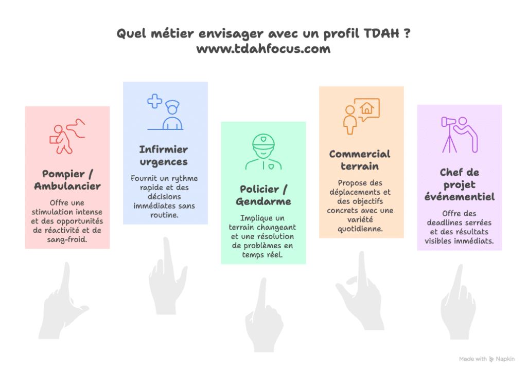 Quel métier choisir avec un TDAH?