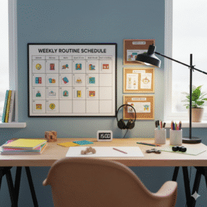 PLANNING TDAH ENFANT devoirs leçon