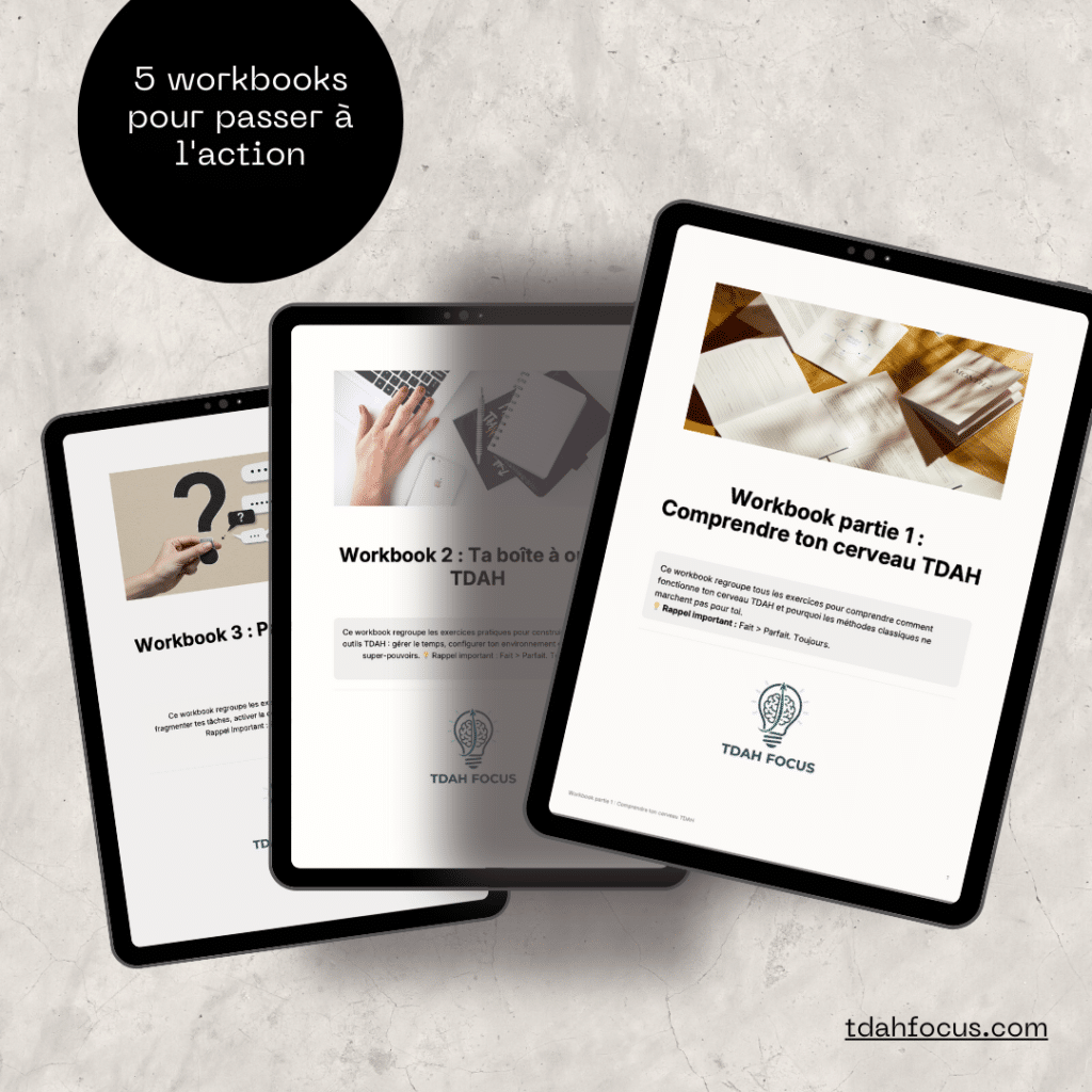 Outils d'organisation TDAH PDF téléchargés