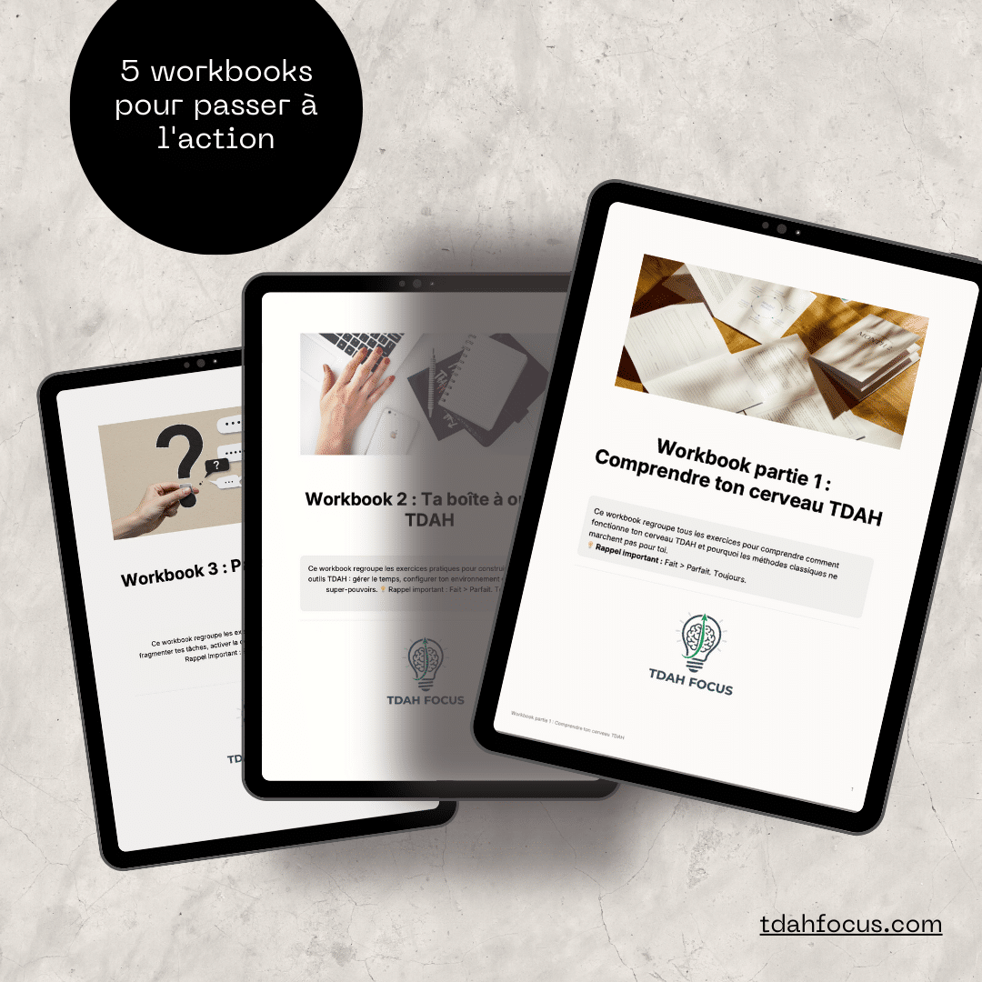 Outils d'organisation TDAH PDF téléchargés