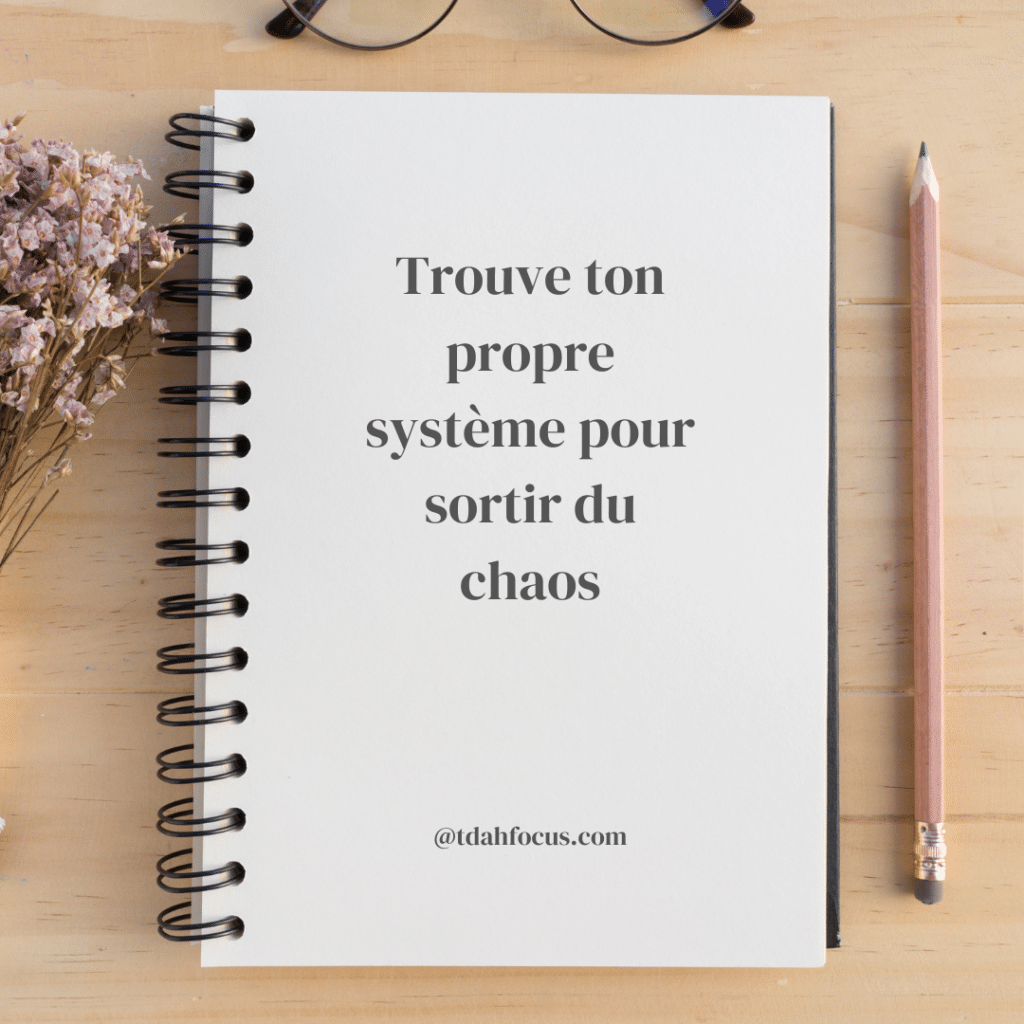 Boîte à outils, organisation adulte TDAH.