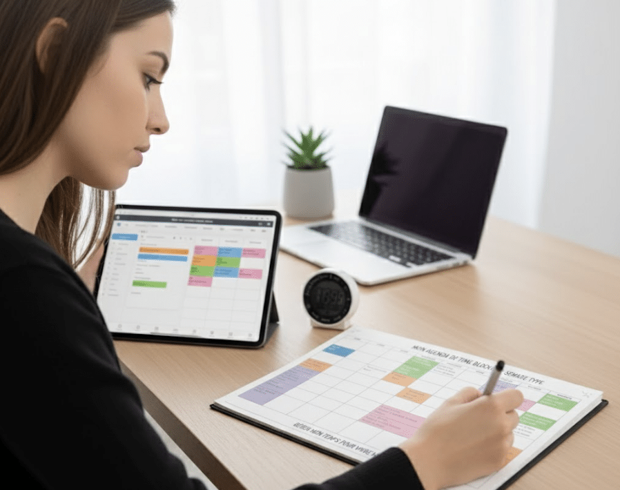 Méthode d'organisation avec un TDAH.