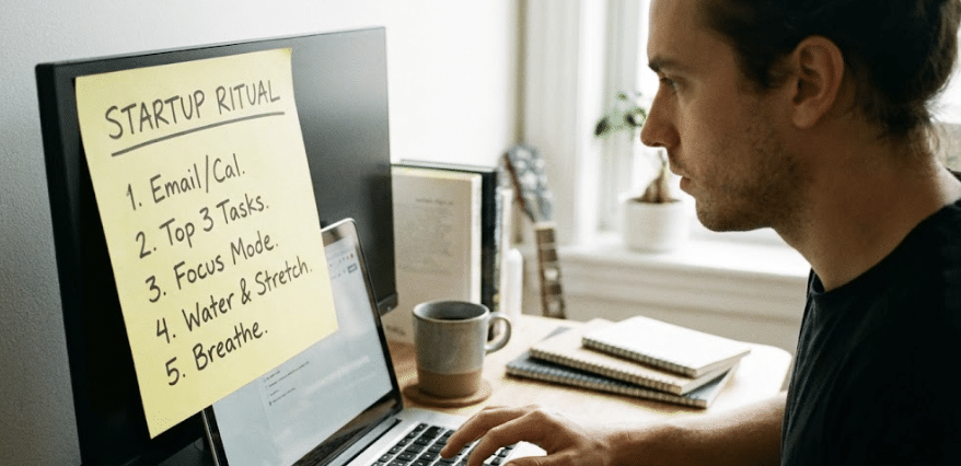 TDAH, routine de travail , liste des tâches à accomplir avec un trouble de l'attention chez l'adulte.