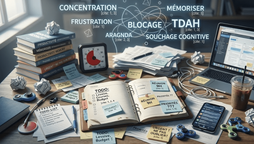 tdah organiser au travail