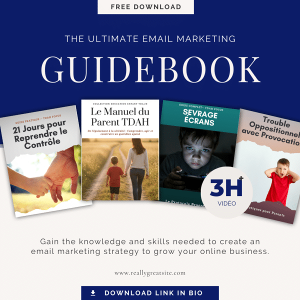 LIVRE vidéo pour parents épuisés par enfant TOP et TDAH