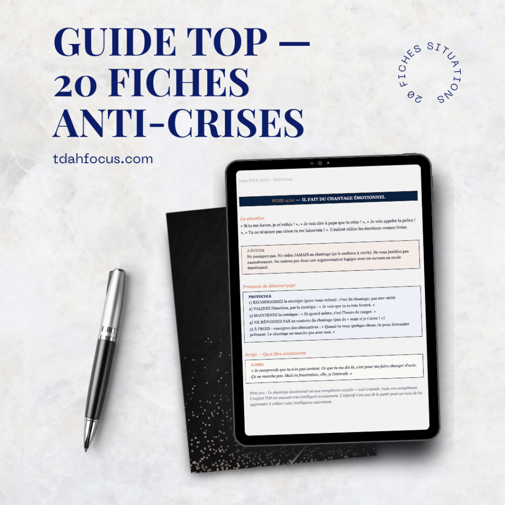 livre TOP opposition enfant difficultés