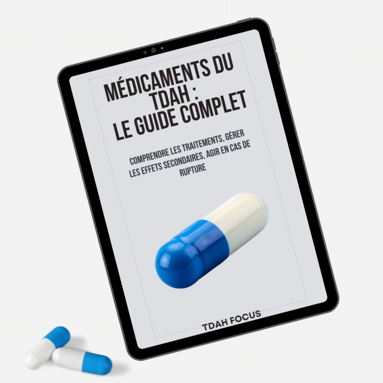 TDAH : guide des médicaments – ebook complet avec carnet de suivi et checklist rdv