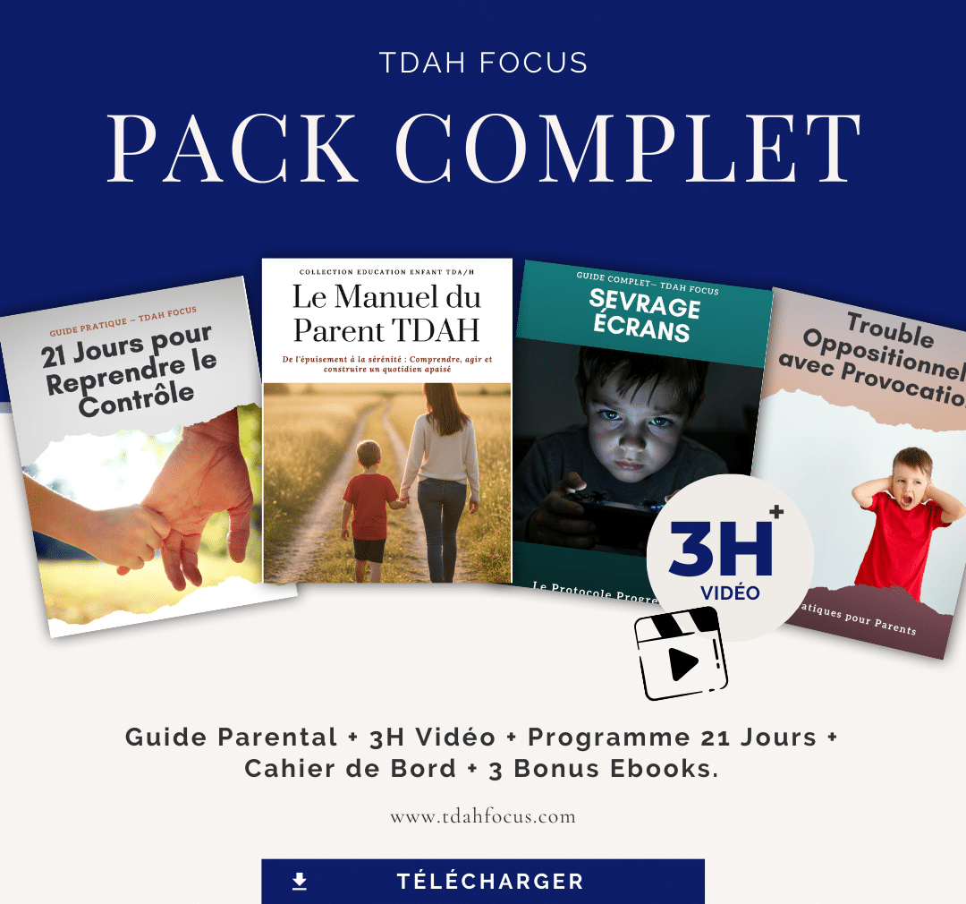 SOS Parents TDAH – Le pack concret pour sortir du chaos familial (Vidéos + Guide)