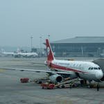 Voyage en avion avec un intention.