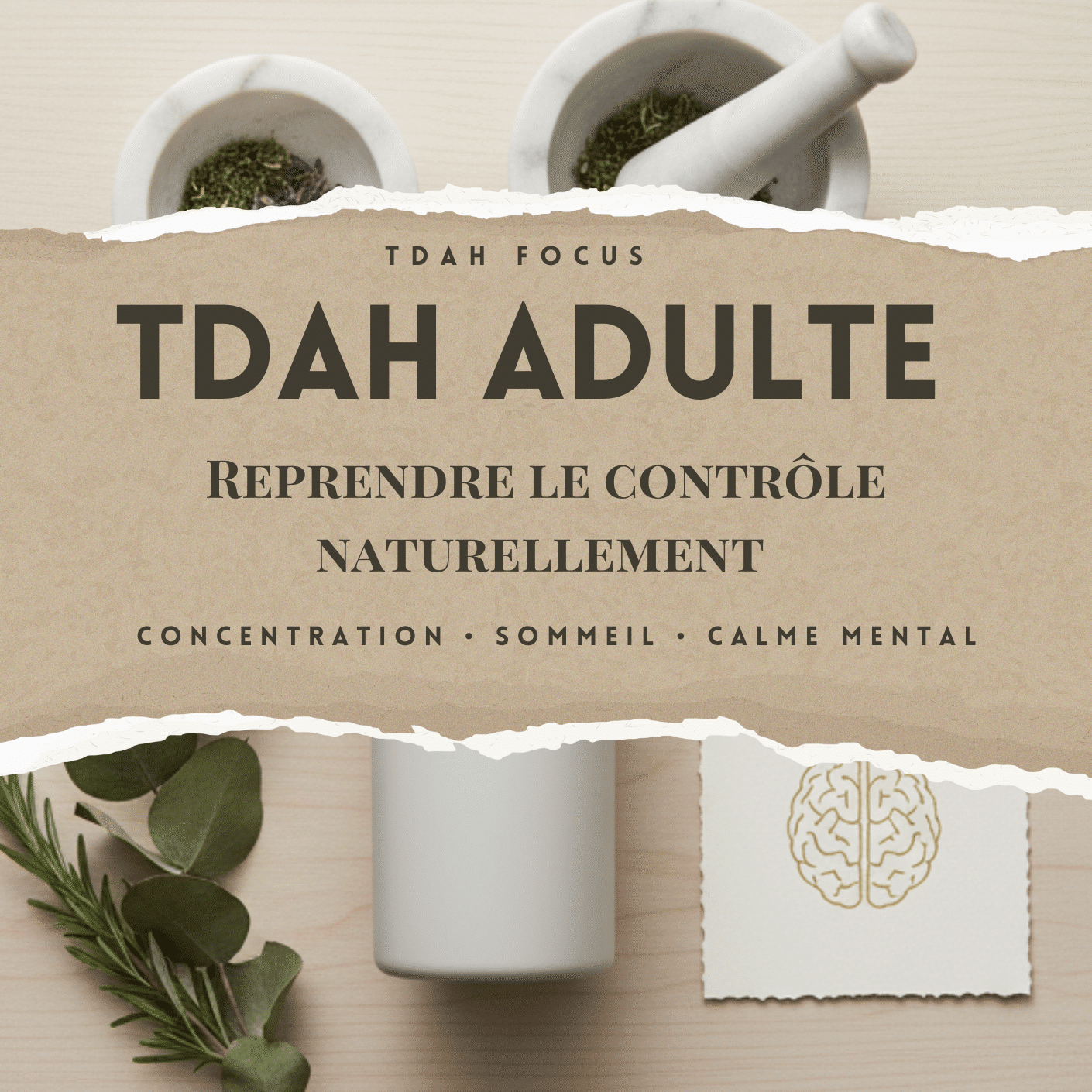 Couverture de livres TDAH adulte Plante médicinale