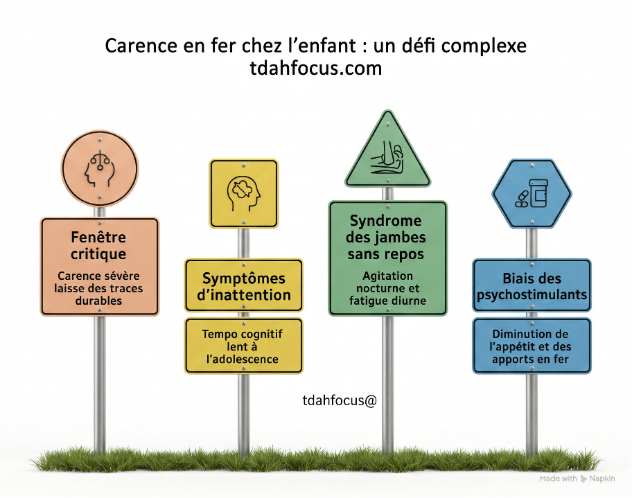 infographie effets fer et ferritine