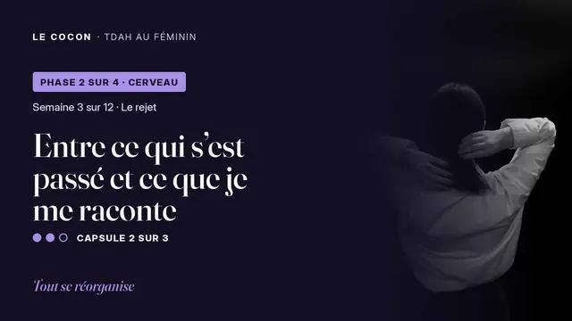 Miniature de la capsule Entre ce qui s'est passé et ce que je me raconte, parcours Le Cocon TDAH au féminin