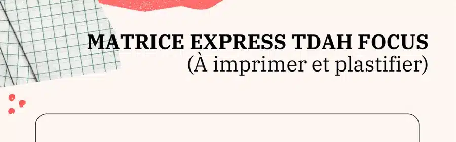 Aperçu : La Matrice de décision : la version express à imprimer
